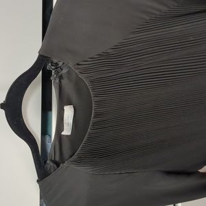 Oat + Fort black midi dress